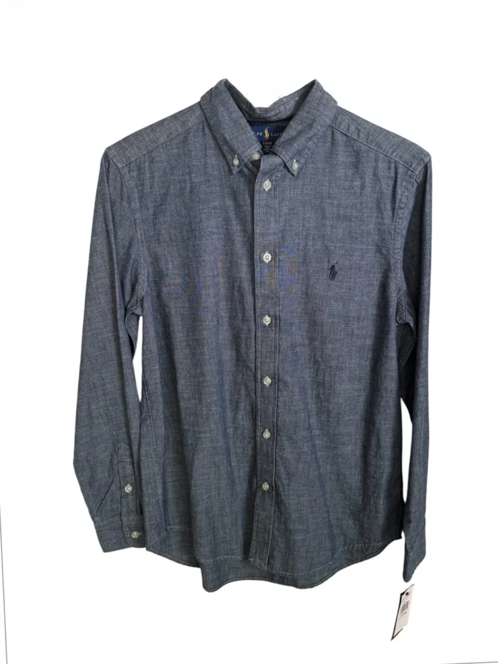 Ralph Lauren Blue Button-Down Chambray Shirt
